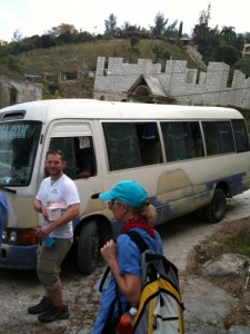Our bus in Port Au Prince copyright 2010